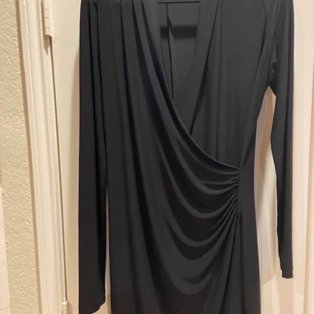 EUC Norma Kamali Black Cocktail Dress Sz XL